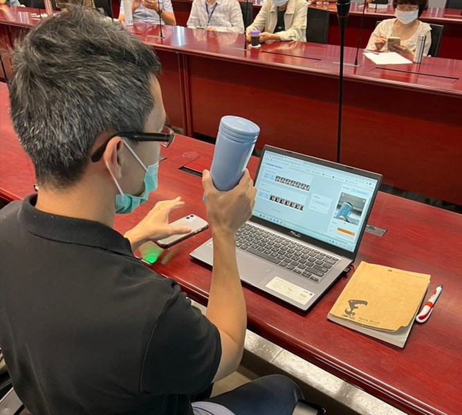 學員上課實際操作Teachable Machine機器學習